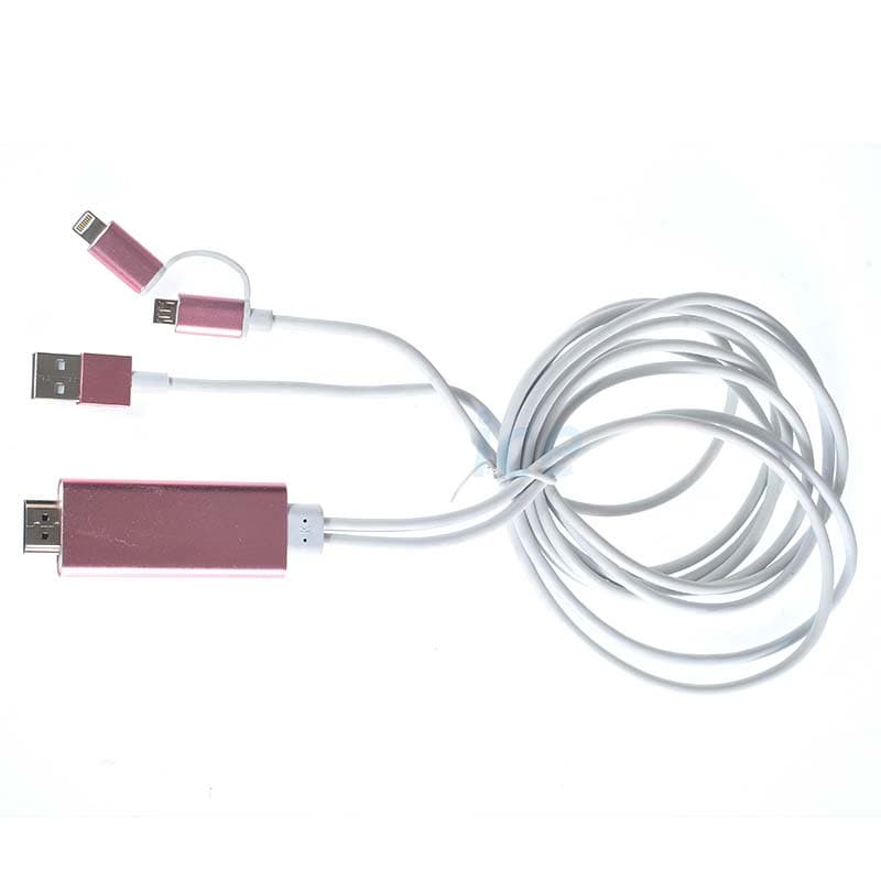کابل MHL لایتینگ و micro-usb به HDMI لمونتک — تصویر ۴