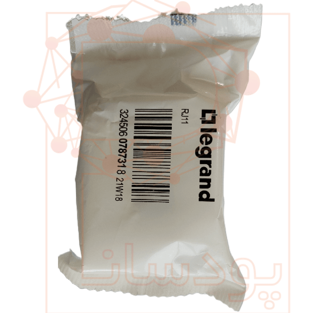 کیستون تلفن پهن 2 ماژول لگراند (RJ11) – 078731 — تصویر ۴