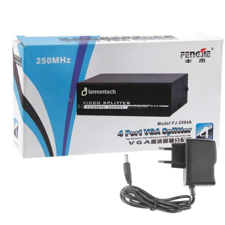 اسپلیتر 1 به 8 پورت VGA قدرت 250MHz لمونتک — تصویر ۴