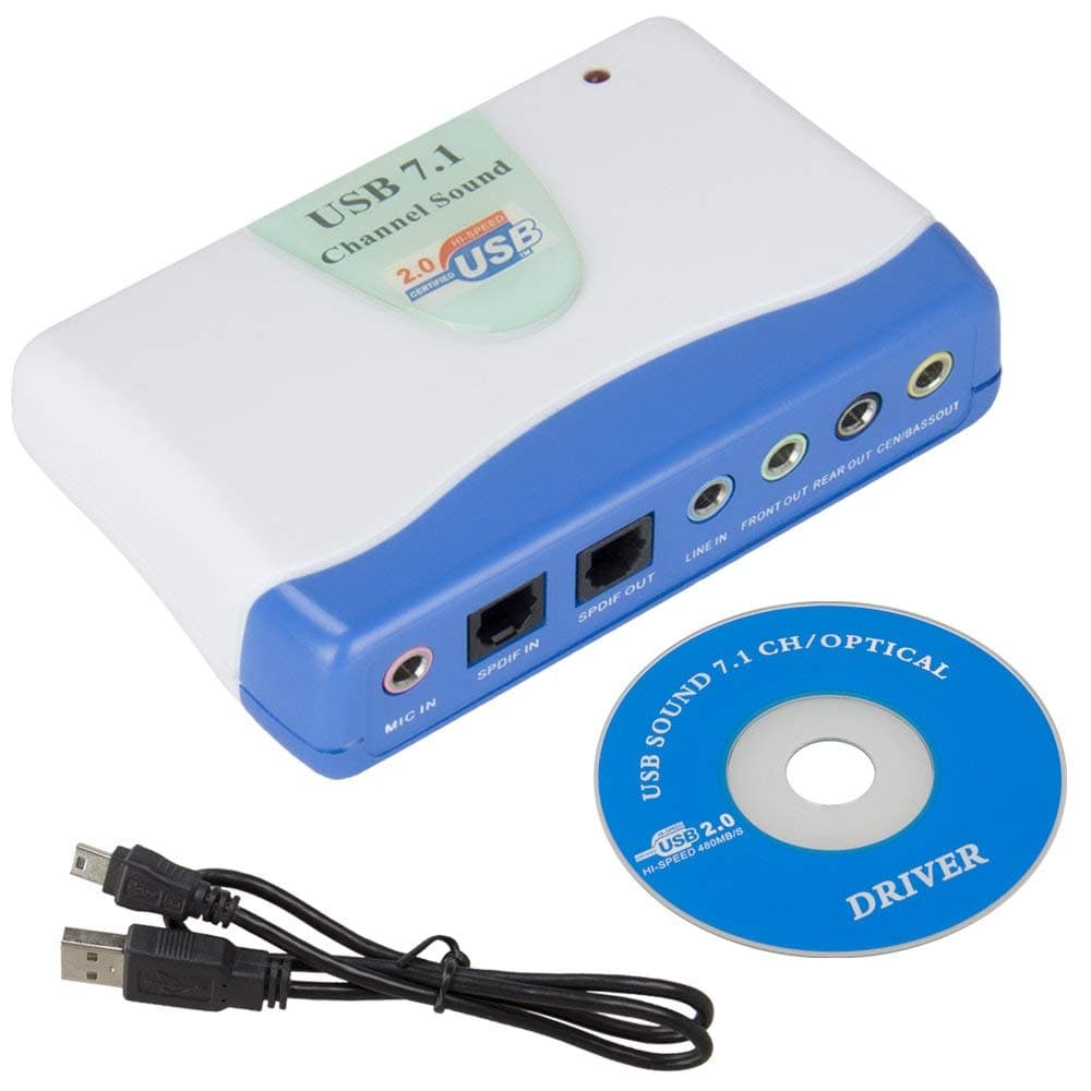 کارت صدا اکسترنال USB حرفه ای 7.1 کاناله (دیجیتال)