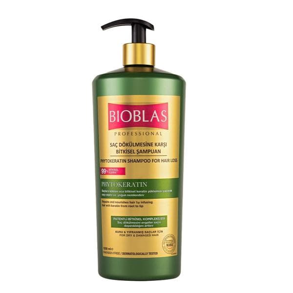 شامپو ضد ریزش مو بیوبلاس BIOBLAS مدل فیتوکراتینه Phytokeratin حجم 1000 میل