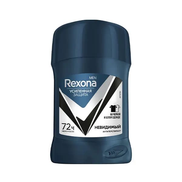 استیک ضد تعریق مردانه آنتی باکتریال رکسونا Rexona مدل invisible on black and white حجم 50 میل — تصویر ۶