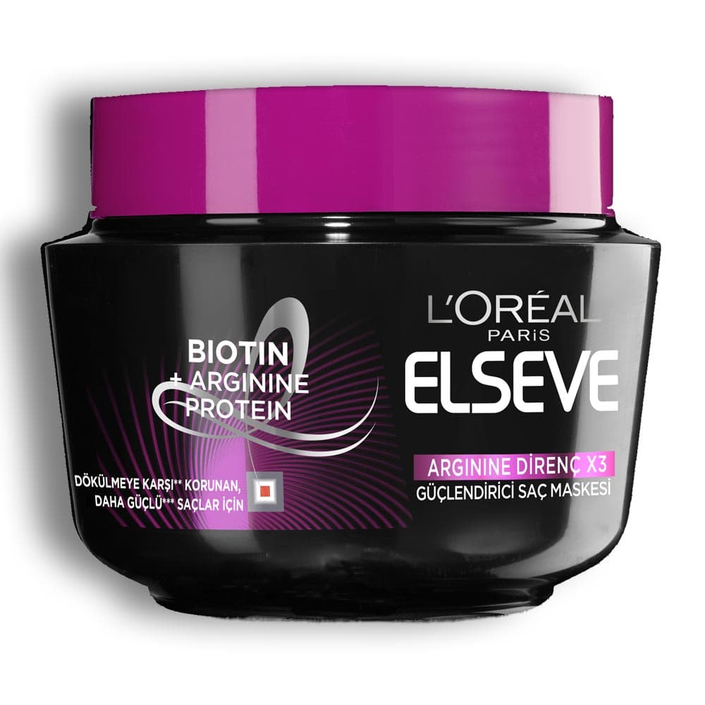 ماسک مو لورآل مشکی مدل Arginine Resist ظرفیت 300 میلی لیتر — تصویر ۹