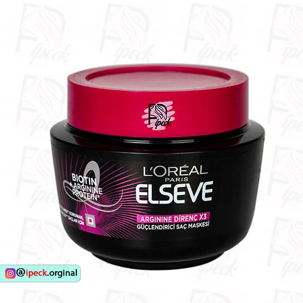 ماسک مو لورآل مشکی مدل Arginine Resist ظرفیت 300 میلی لیتر — تصویر ۳