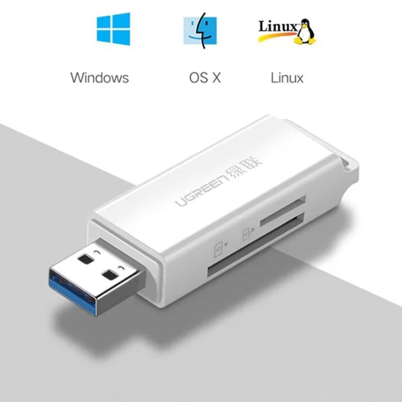 کارت خوان یوگرین Ugreen Card Reader CM104 40753 — تصویر ۴