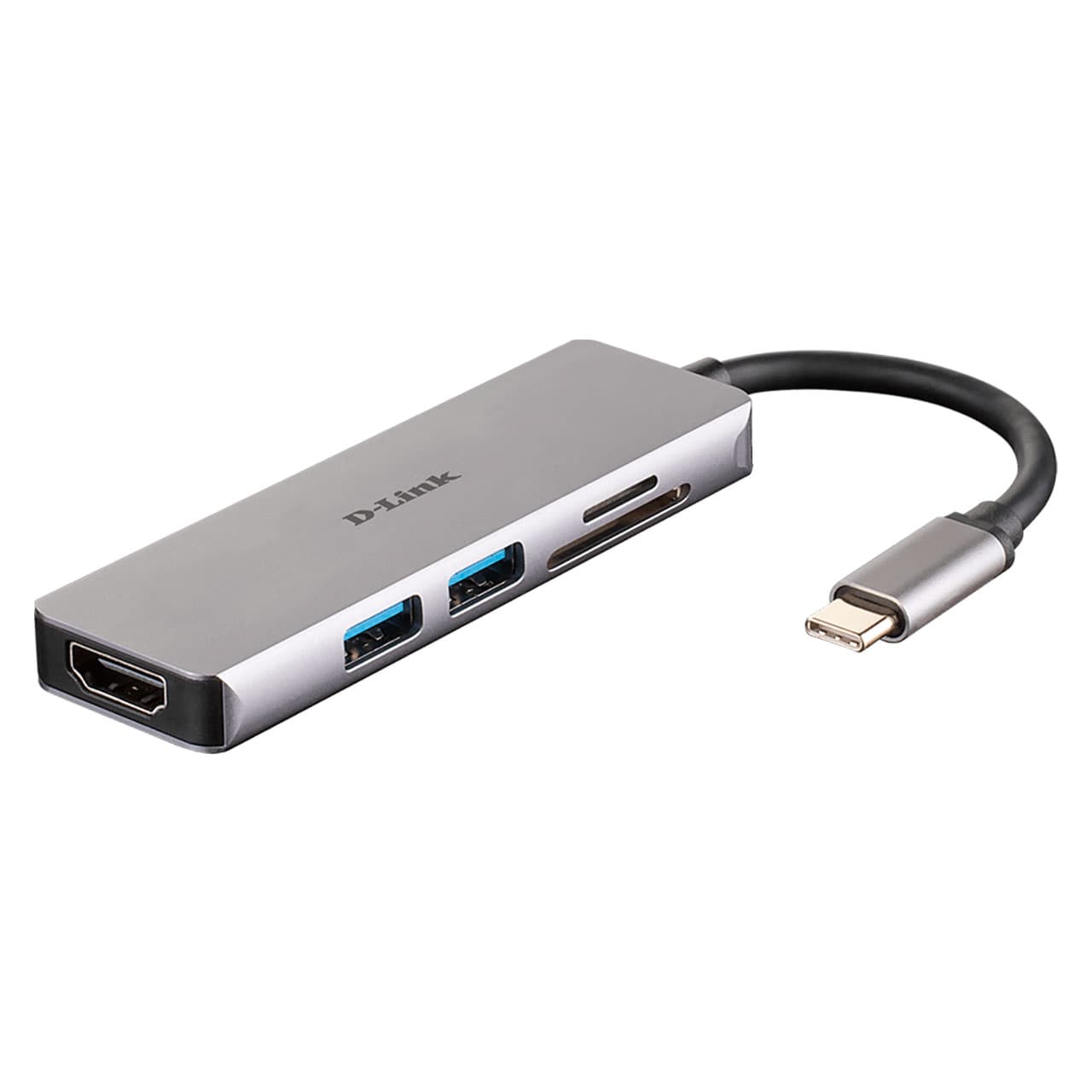 هاب 5 پورت کارت خوان دی لینک D-Link USB-C Hub HDMI Card Reader DUB-M530