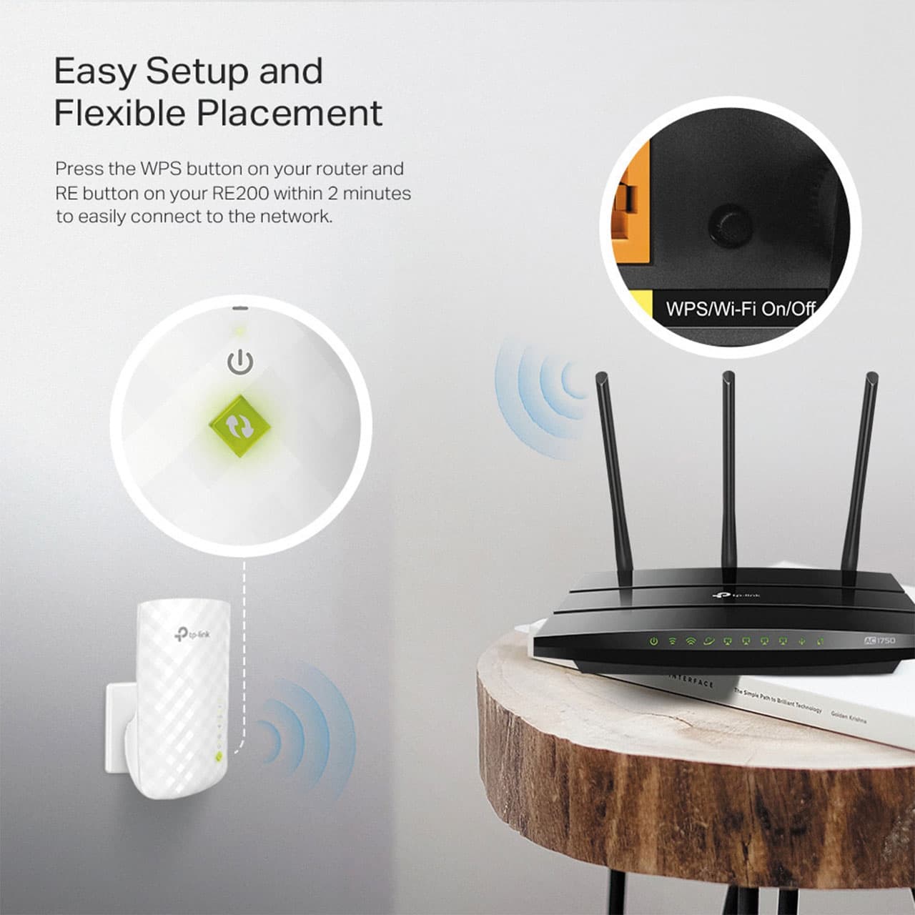 توسعه دهنده شبکه بی سیم تی پی لینک Tp-Link Range Extender RE200 — تصویر ۱۲