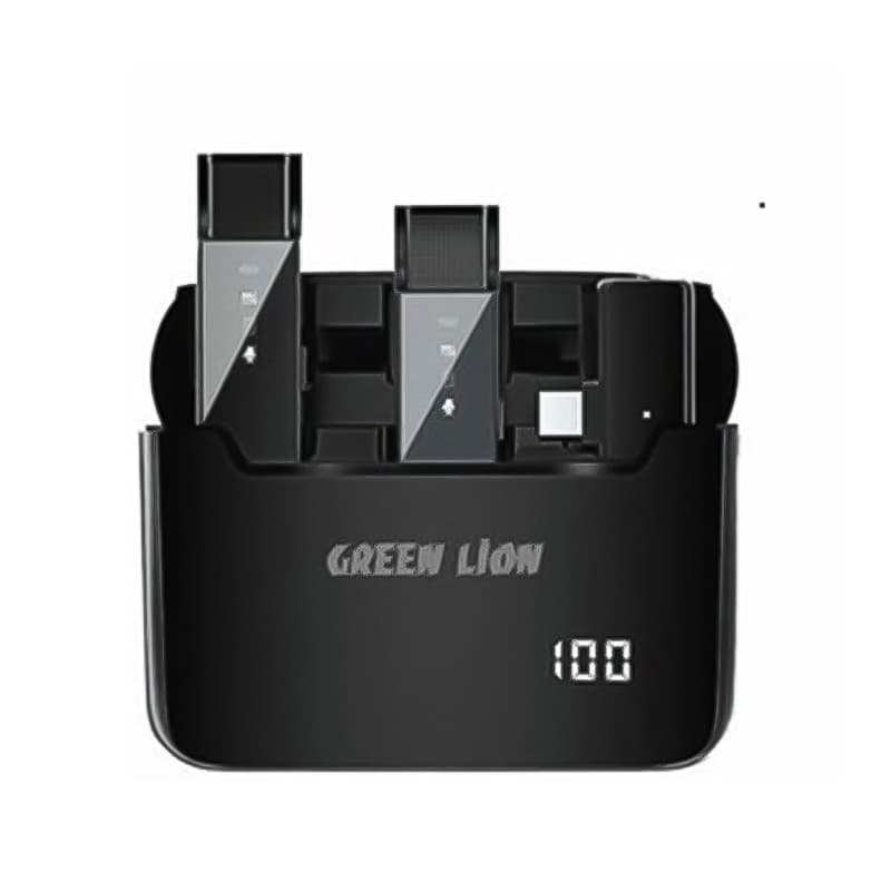 میکروفون بی سیم یقه‌ ای تایپ سی گرین لاین GN2IN1DDMTCBK — تصویر ۵