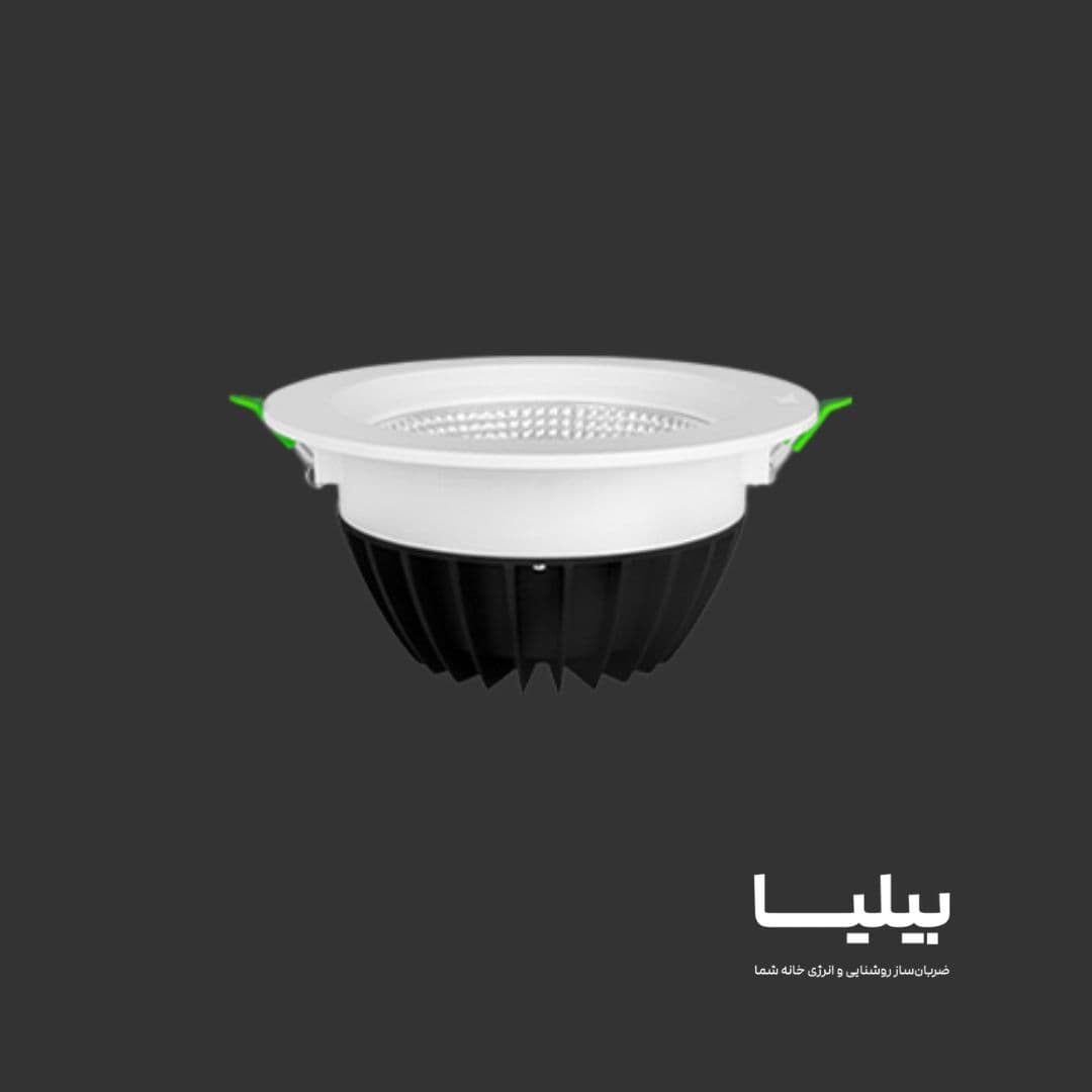 چراغ توکار دایره ای 30 وات SMD هارمونیک پارس شعاع توس — تصویر ۵