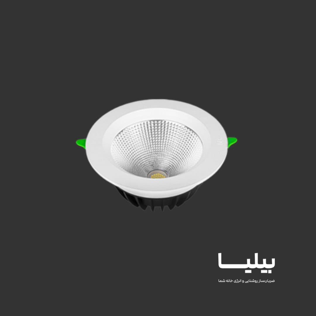 چراغ توکار دایره ای 30 وات SMD هارمونیک پارس شعاع توس — تصویر ۷
