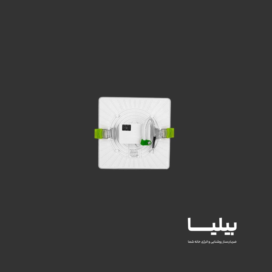 چراغ توکار فولایت 12 وات مربعی پارس شعاع توس — تصویر ۷