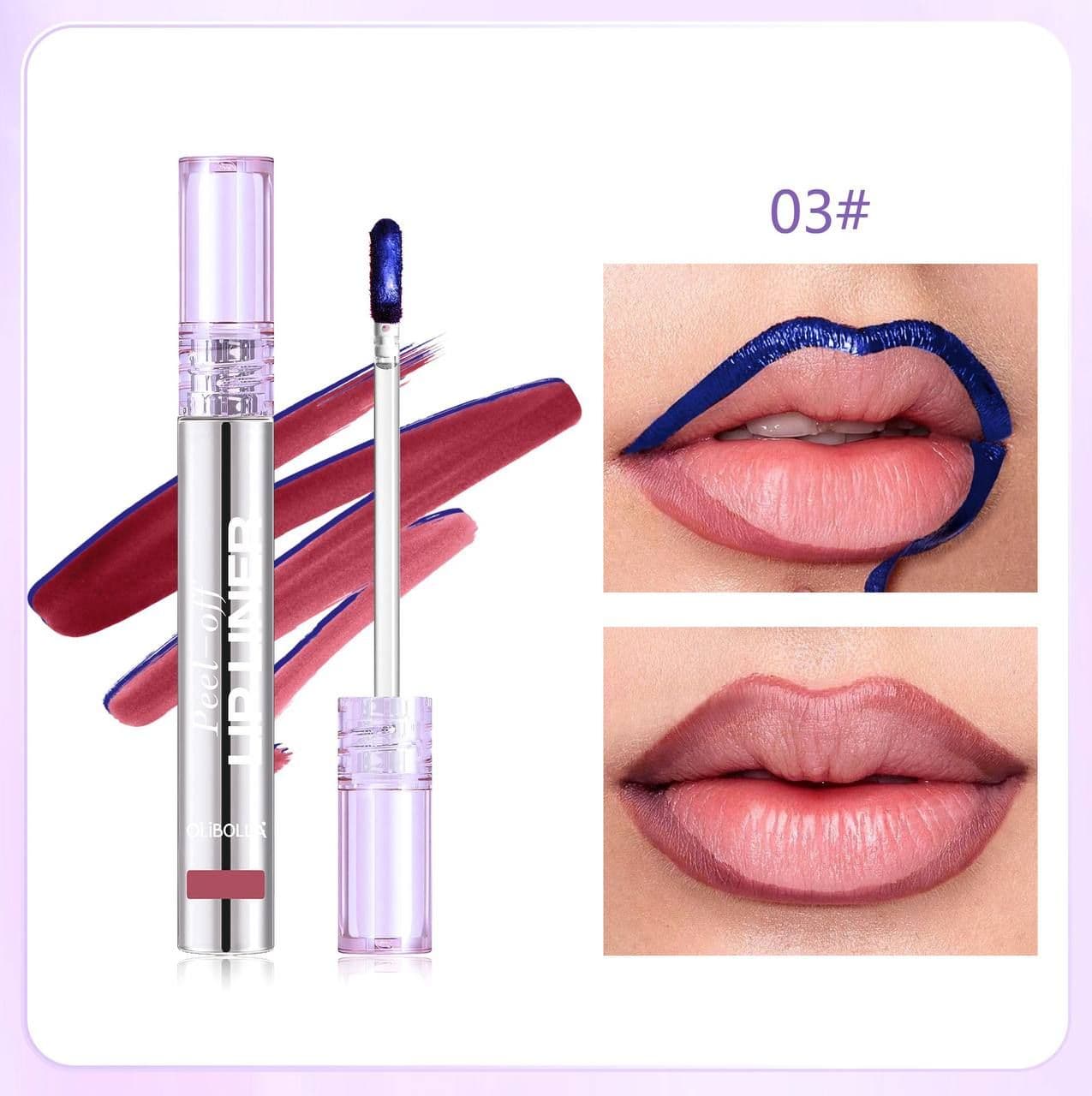 پک 4 عددی رژ لب و خط لب پیلاف اولیبولا مدل PLUMP| Peel-Off Lip Liner حرفه‌ای — تصویر ۸