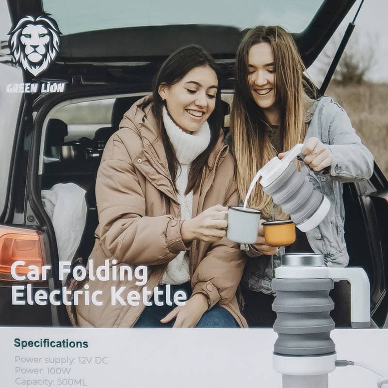 کتری برقی ماشینی گرین لاین green lion car folding electric kettle — تصویر ۸