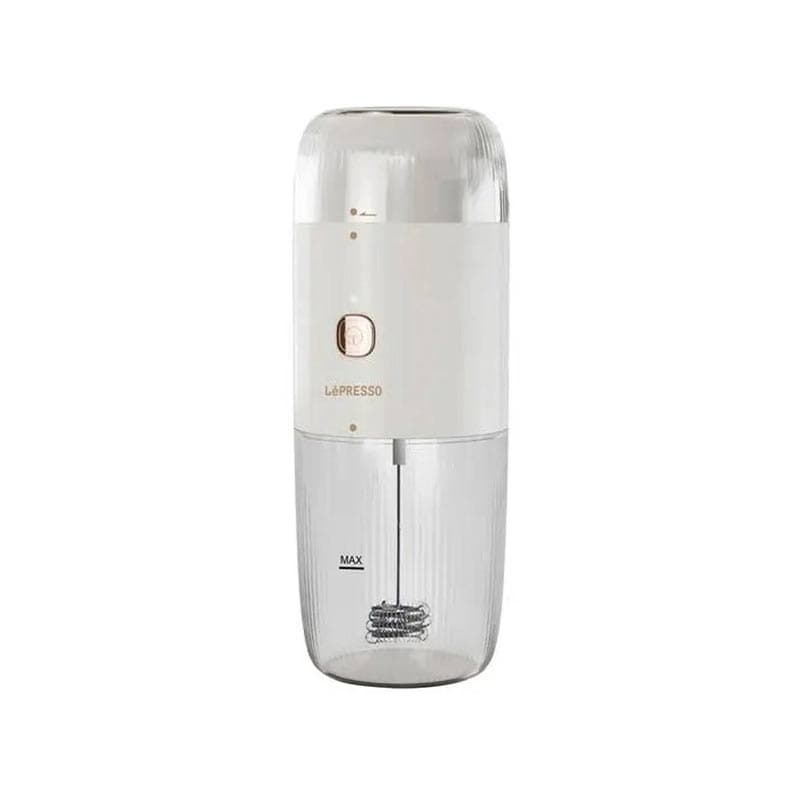 فوم دهنده شیر و آسیاب قهوه پرتابل لپرسو lepresso coffee grinder and milk frothing