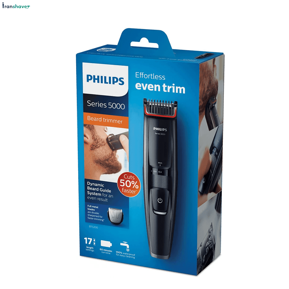 ماشین اصلاح صورت فیلیپس مدل BT5200/16 — تصویر ۱۲