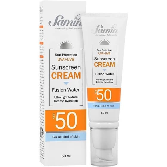 ضد آفتاب ثمین فیوژن واتر مناسب انواع پوست با SPF50 — تصویر ۲