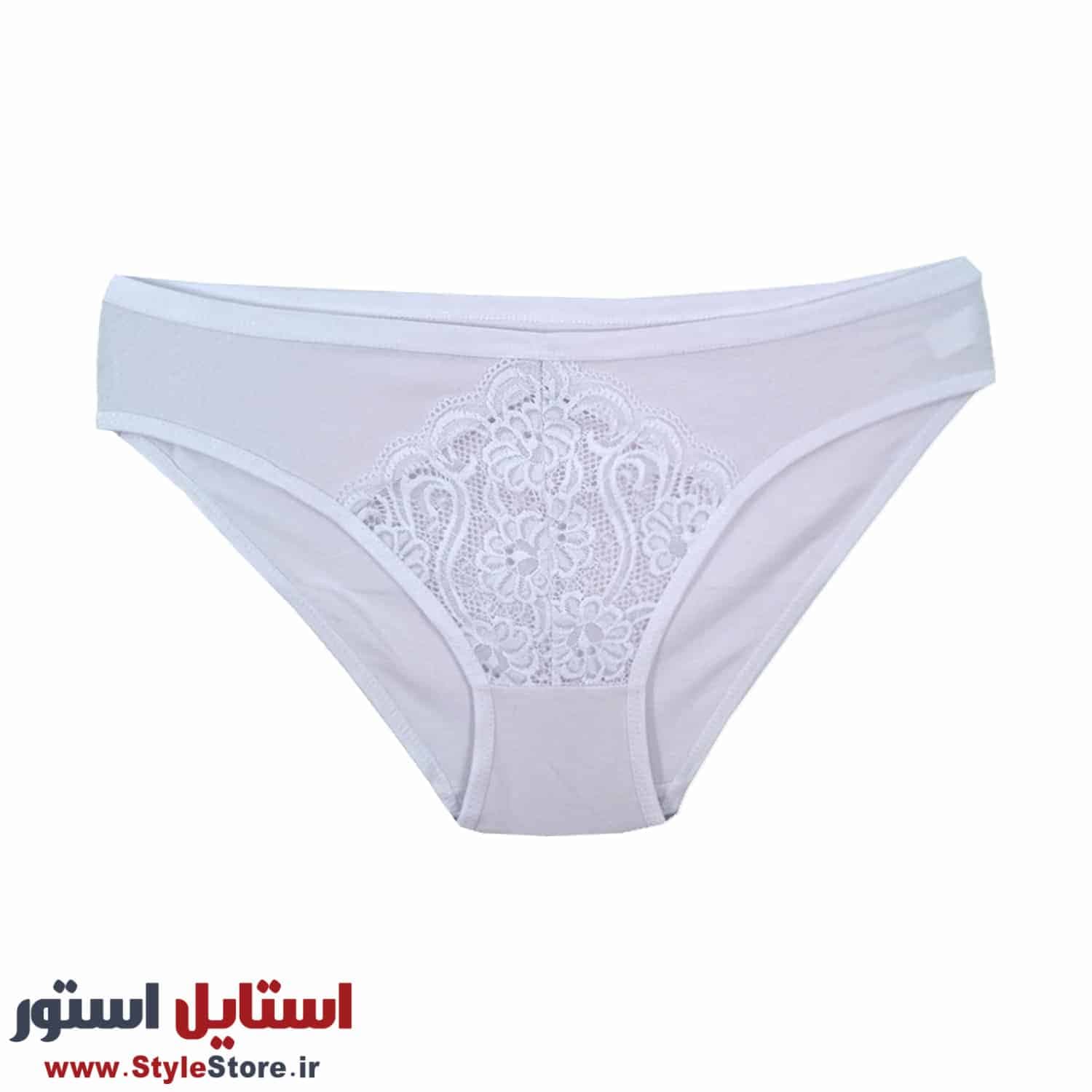 شورت جلو گیپور زنانه توریسا رنگ سفید — تصویر ۲