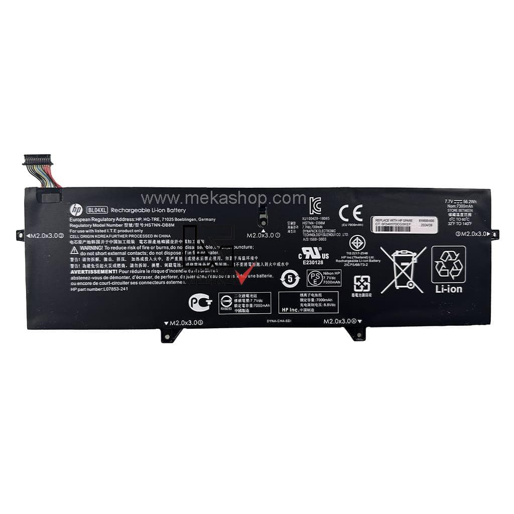 باتری اورجینال لپ تاپ اچ پی EliteBook X360 مدل BL04XL