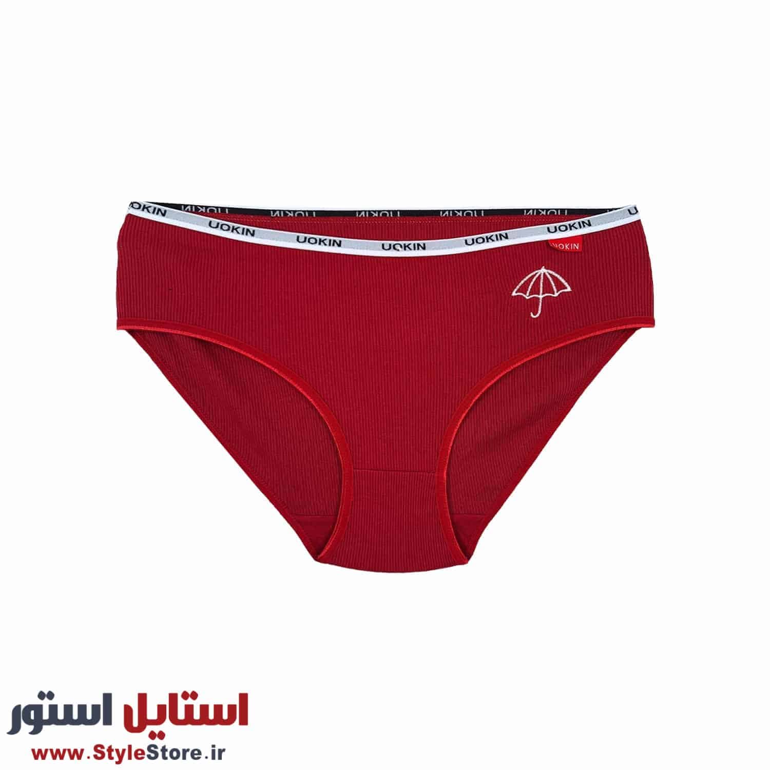شورت زنانه طرح چتر رنگ قرمز