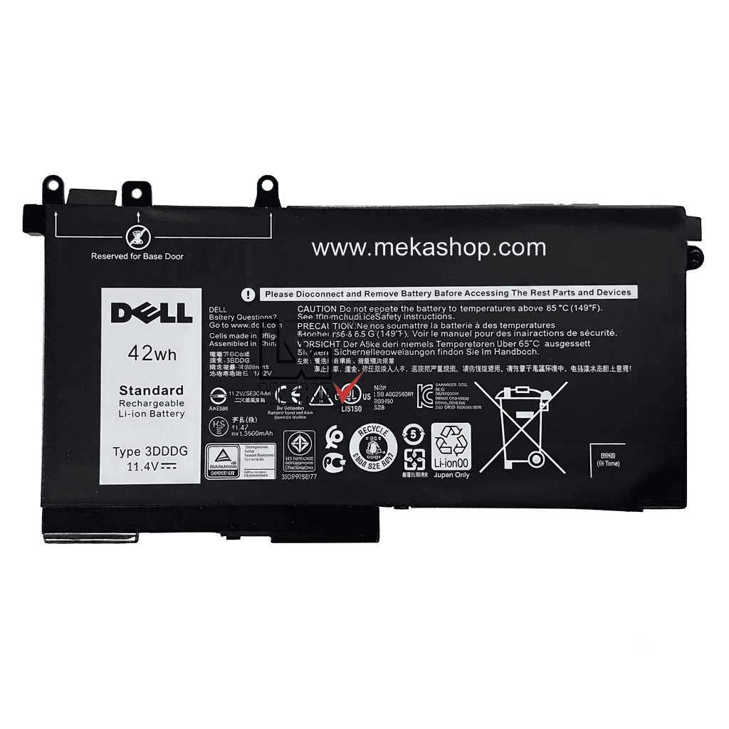 باتری اورجینال لپ تاپ Dell Latitude 5280 مدل 3DDDG