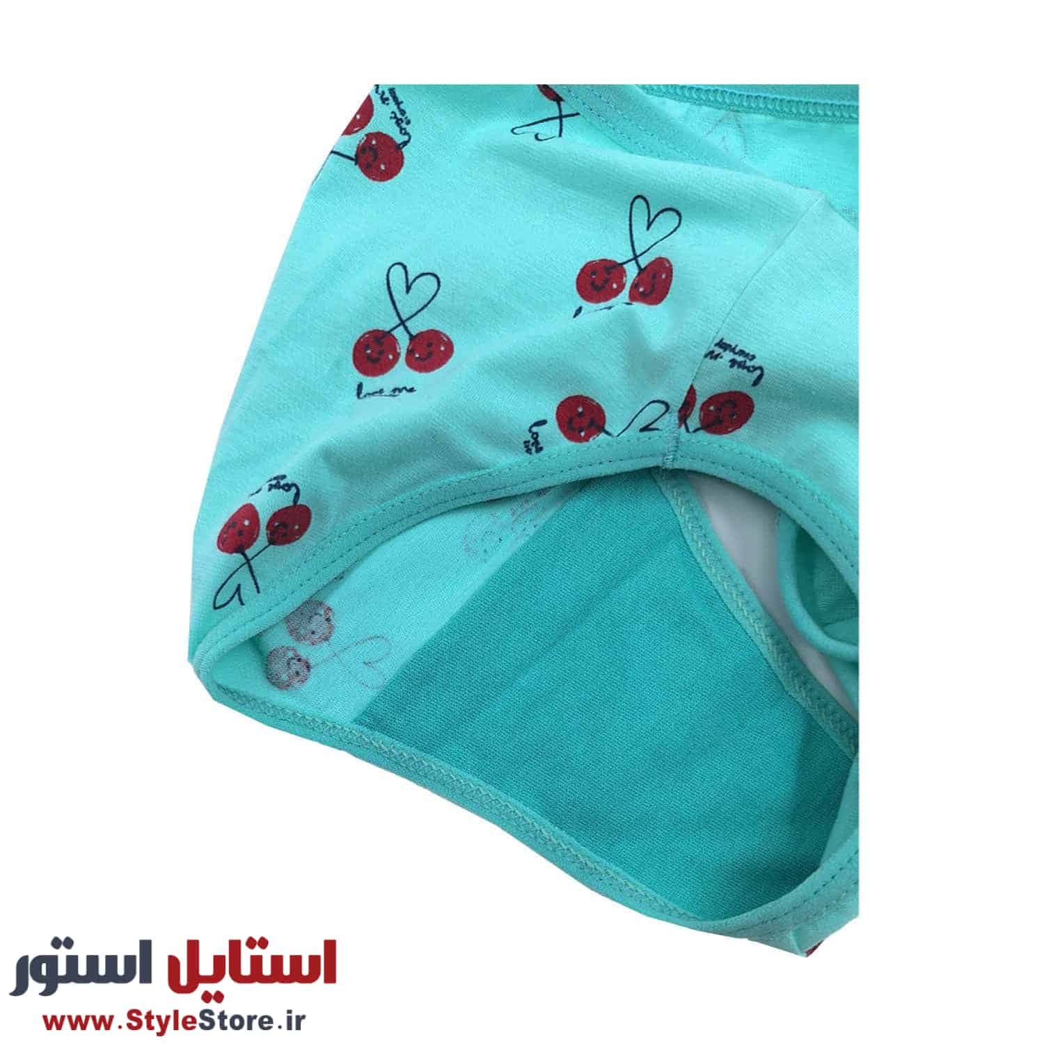 شورت زنانه طرح گیلاس کد 1351 — تصویر ۳