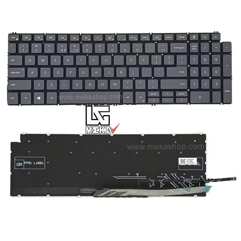 کیبورد لپ تاپ دل Dell Inspiron 15 3510 اینتر کوچک بدون موس و فریم