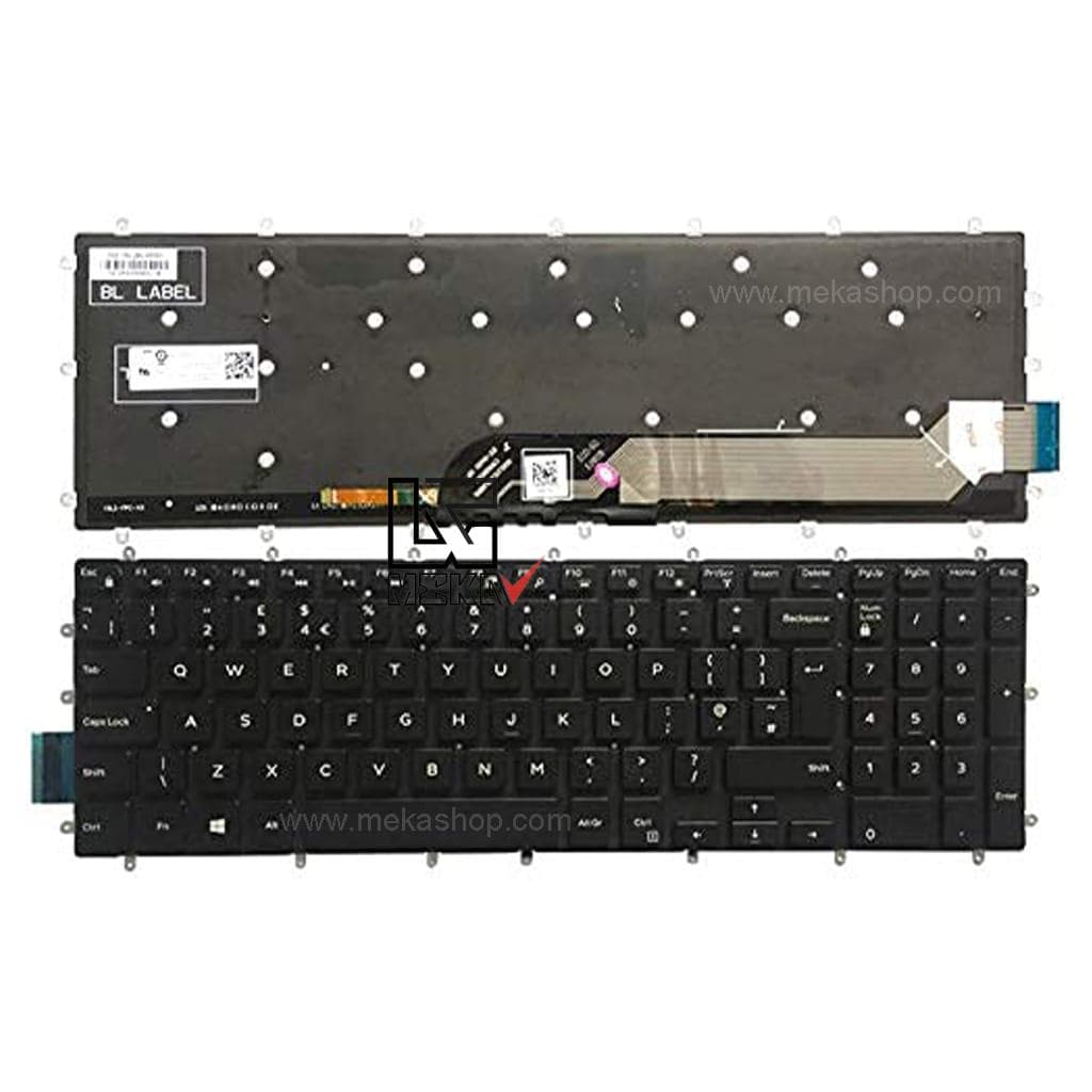 کیبورد لپ تاپ دل Dell Inspiron 15 5567 اینتر کوچک بدون فریم — تصویر ۳