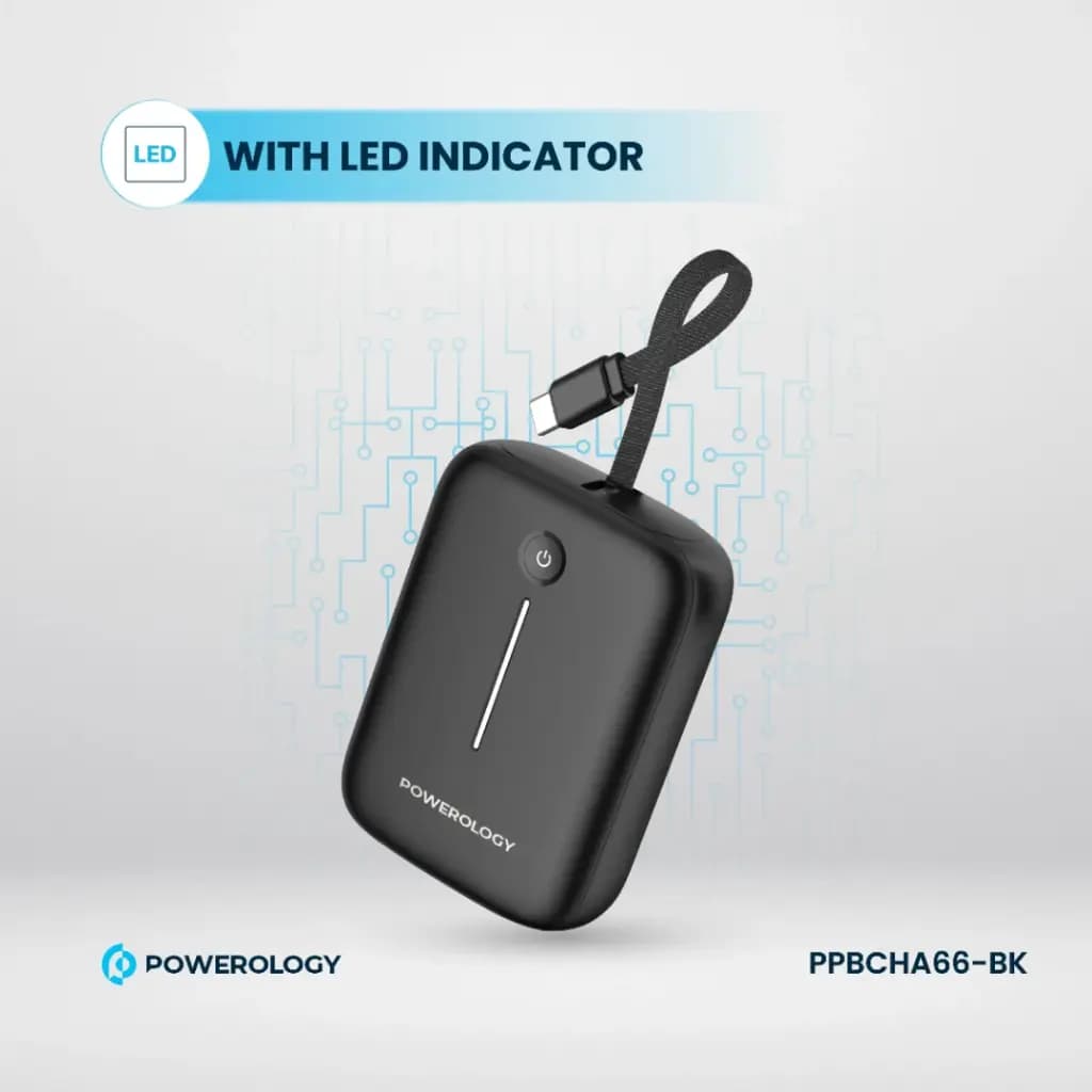 پاوربانک 10000 میلی آمپری پاورولوژی Powerology 10000mAh Power Bank — تصویر ۱۲