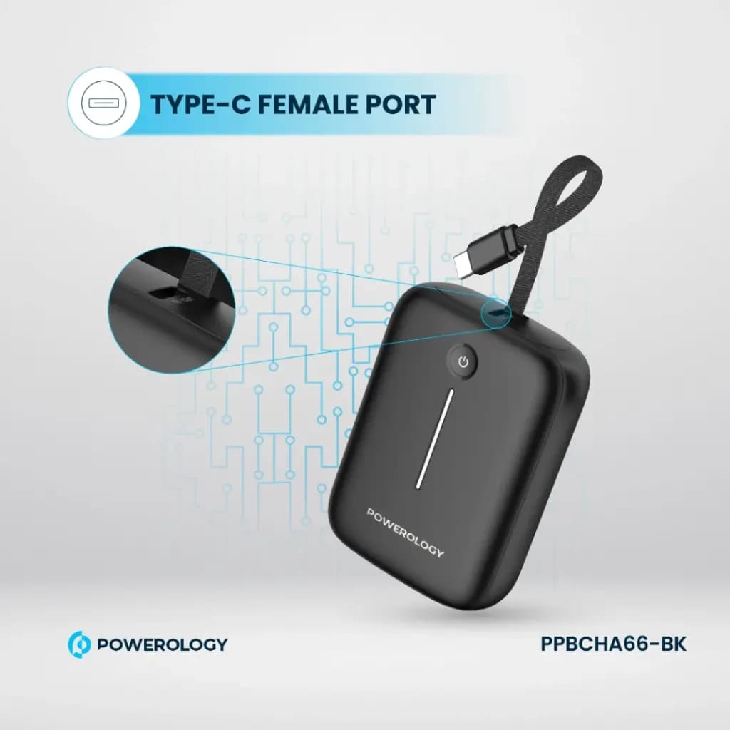 پاوربانک 10000 میلی آمپری پاورولوژی Powerology 10000mAh Power Bank — تصویر ۶