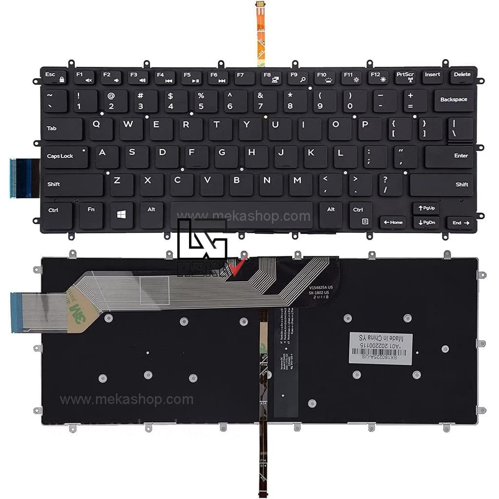 کیبورد لپ تاپ دل Dell Inspiron 13-5370 اینترکوچک بدون بک لایت — تصویر ۲