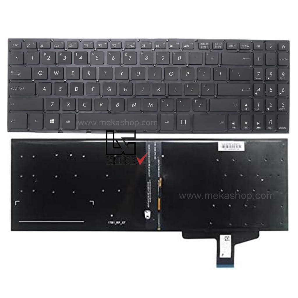 کیبورد لپ تاپ ایسوس Asus VivoBook N580-X580 اینتر کوچک