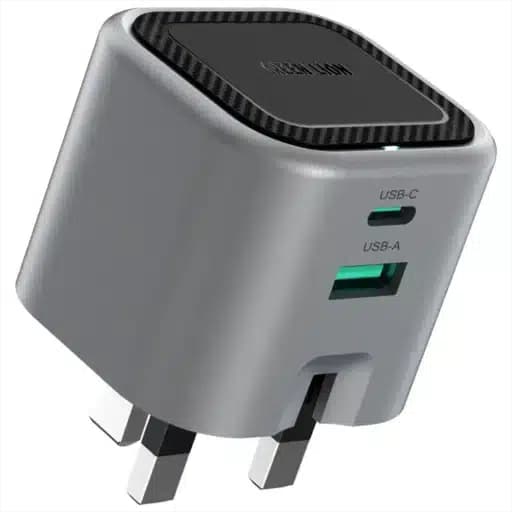 آداپتور شارژ GaN گرین لاین Green Lion Premium Series GaN Charger UK Plug PD 45W
