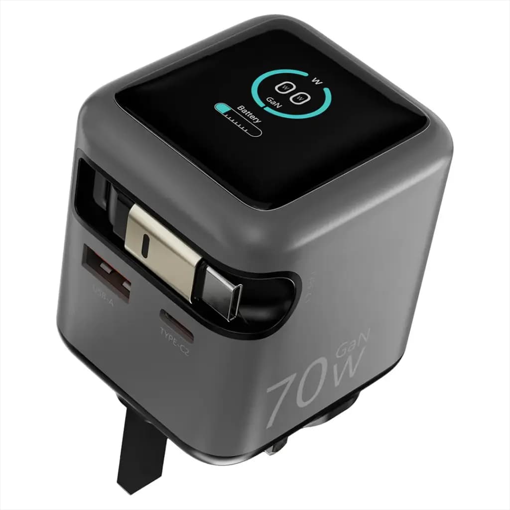 آداپتور و شارژر پاورولوژی Powerology Halo Dual-Port GaN Charger — تصویر ۳