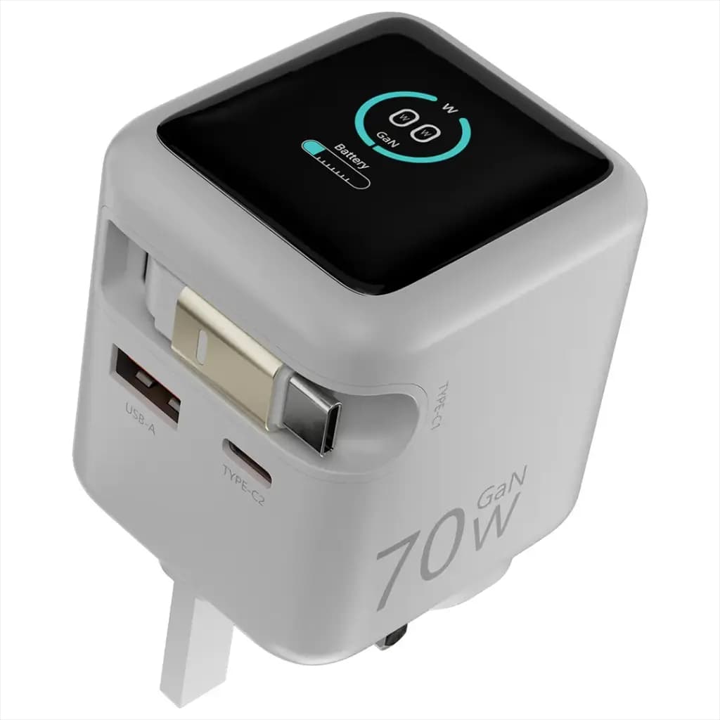 آداپتور و شارژر پاورولوژی Powerology Halo Dual-Port GaN Charger — تصویر ۵