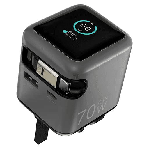 آداپتور و شارژر پاورولوژی Powerology Halo Dual-Port GaN Charger