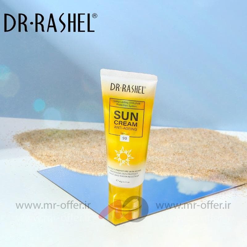 کرم ضد آفتاب spf+++90 دکتر راشل اورجینال ضدپیری ۶۰ گرم Dr.Rashel SunCream Anti-Ageing Spf+++90 — تصویر ۱۰