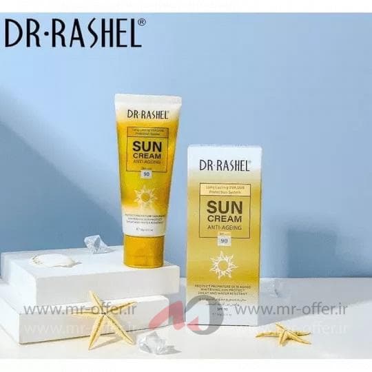 کرم ضد آفتاب spf+++90 دکتر راشل اورجینال ضدپیری ۶۰ گرم Dr.Rashel SunCream Anti-Ageing Spf+++90 — تصویر ۹