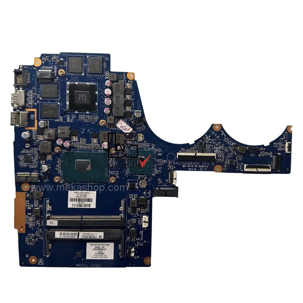 مادربرد لپ تاپ اچ پی HP Pavilion 15-AY CPU-I5-7200 DAG35GMB8D0 Rev:D 2GB VGA گرافیک دار — تصویر ۲