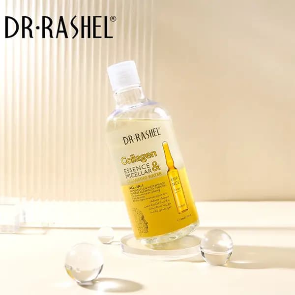 میسلار واتر کلاژن ضدچروک و جوانساز دکتر راشل حجم350میل DR.RASHEL COLLAGEN ESSENCE MICELLAR CLEANSING WATER — تصویر ۸