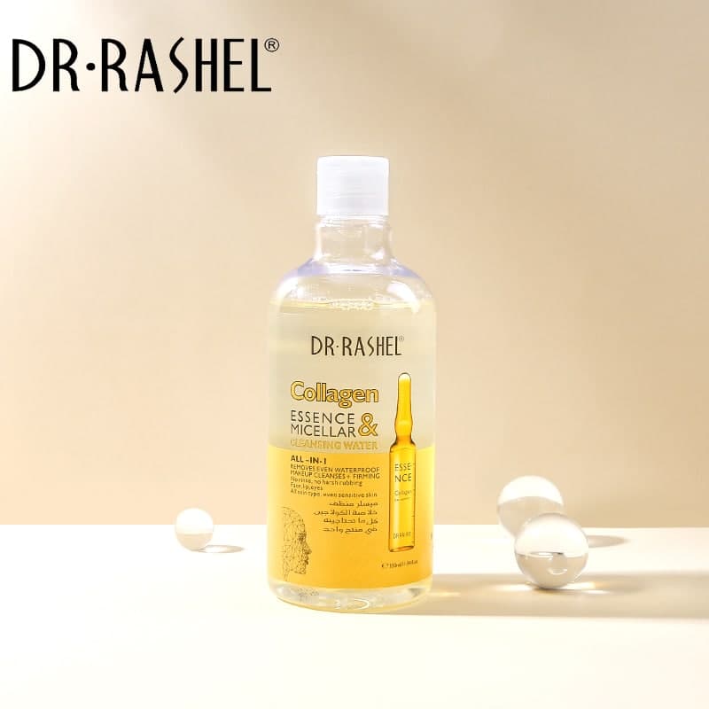میسلار واتر کلاژن ضدچروک و جوانساز دکتر راشل حجم350میل DR.RASHEL COLLAGEN ESSENCE MICELLAR CLEANSING WATER