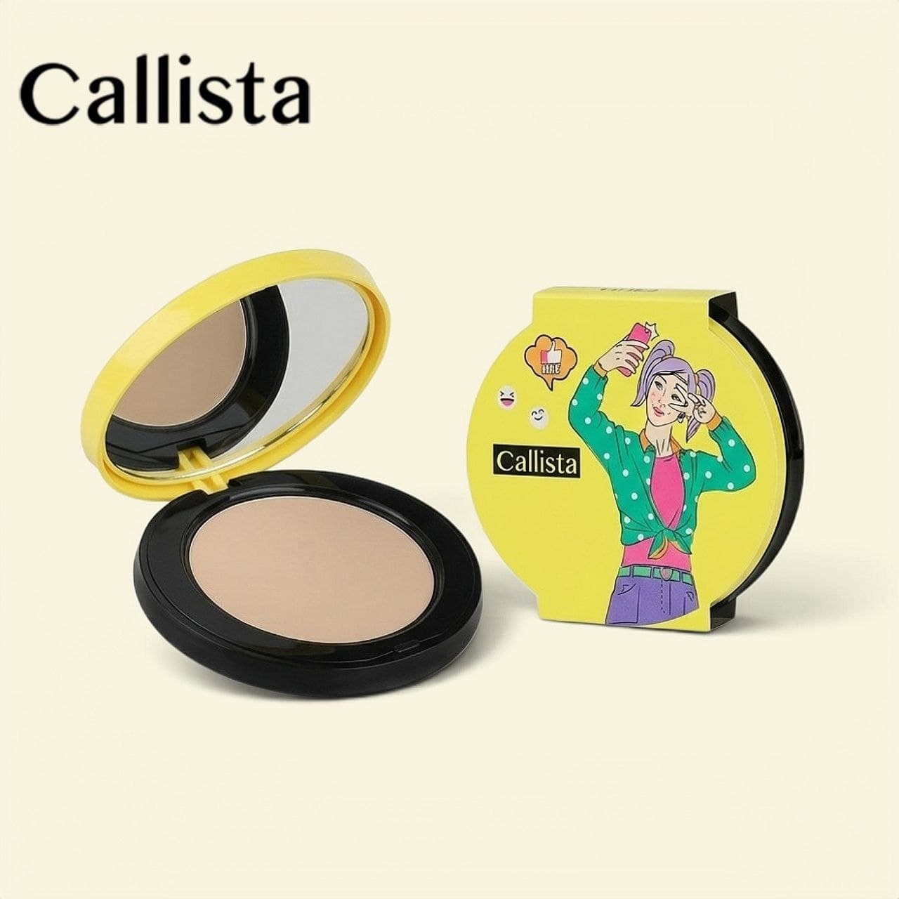پنکیک مات و فشرده کالیستا مدل اسموت حجم 10 گرم Callista Smooth Compact Powder
