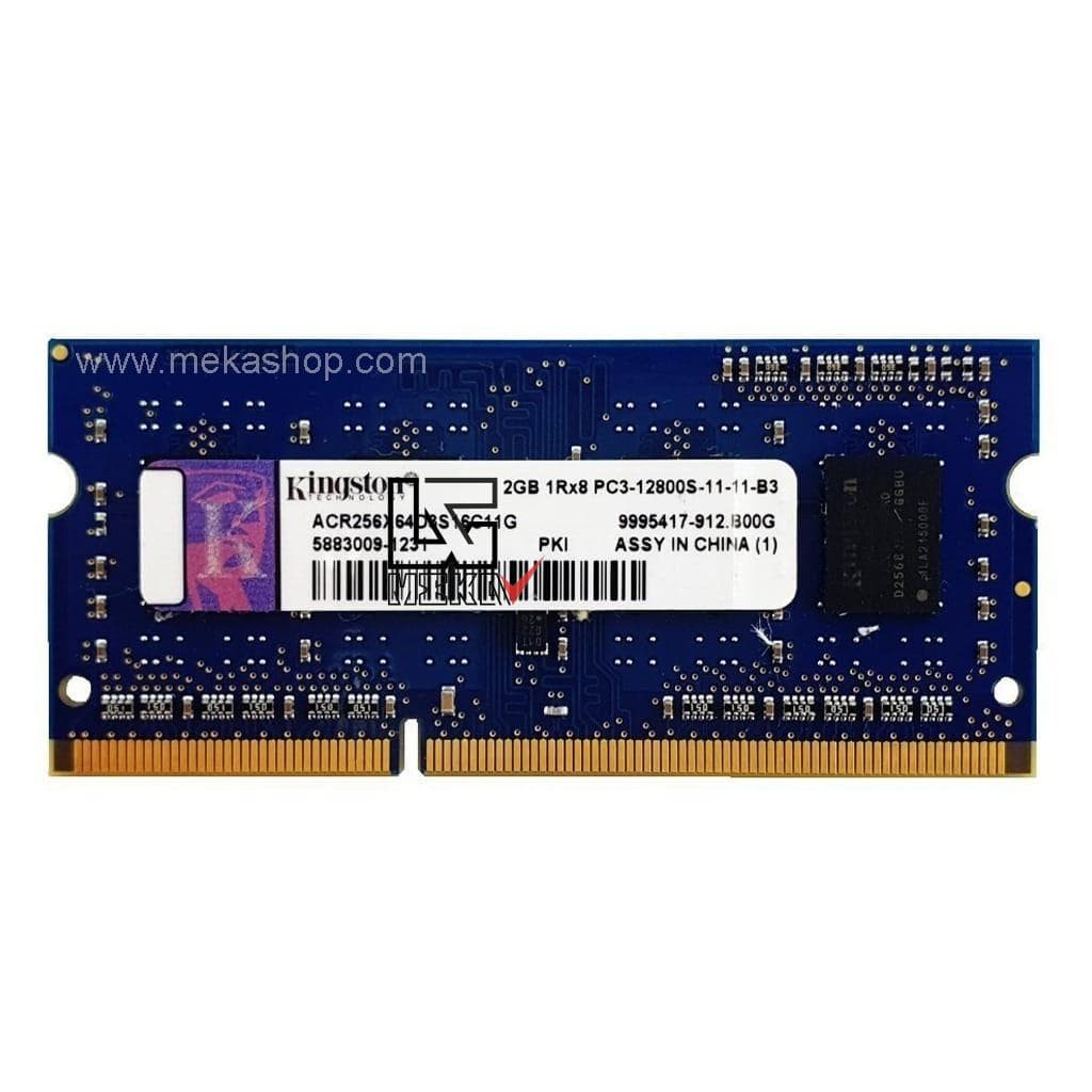 رم لپ تاپ کینگستون Kingston DDR3 1600MHz PC3 CL11 2GB — تصویر ۲