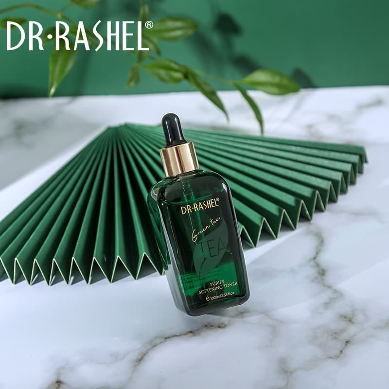 تونر صورت چای سبز دکتر راشل اورجینال رفع کک و مک 100میل DR RASHEL Green Tea Purify Softening Toner — تصویر ۸