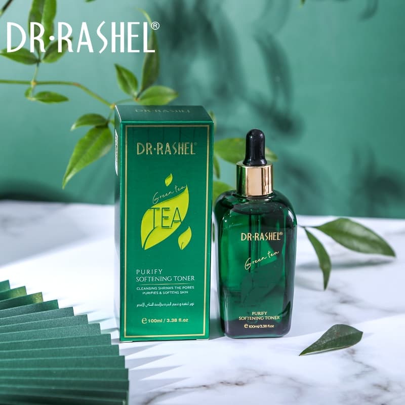 تونر صورت چای سبز دکتر راشل اورجینال رفع کک و مک 100میل DR RASHEL Green Tea Purify Softening Toner