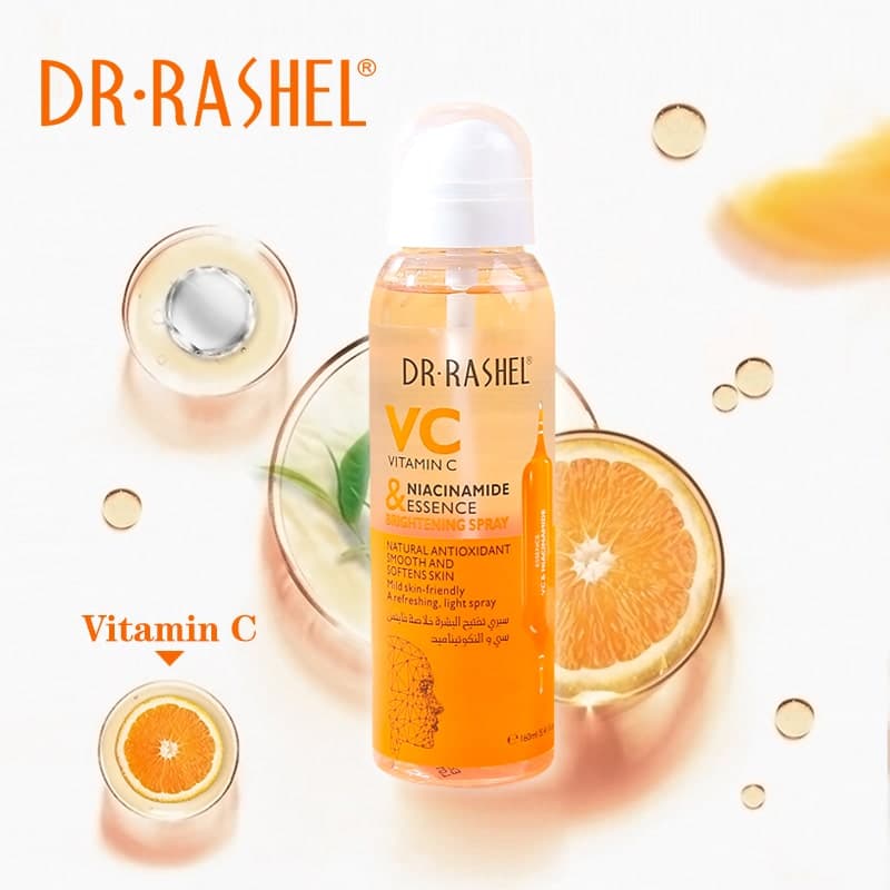 اسپری روشن‌کننده ویتامین سی و نیاسینامید دکتر راشل اورجینال 160میل DR.RASHEL Vitamin C – Niacinamide Brightening Spray — تصویر ۱۰