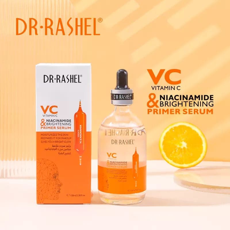 سرم پرایمر ویتامین سی و نیاسینامید دکتر راشل 100میل DR.RASHEL Vitamin C Niacinamide Primer Serum