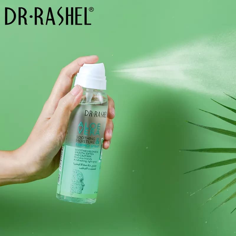 اسپری آبرسان آلوورا دکتر راشل اورجینال 160میل DR.RASHEL AloeVera soothing – moisture Spray — تصویر ۹