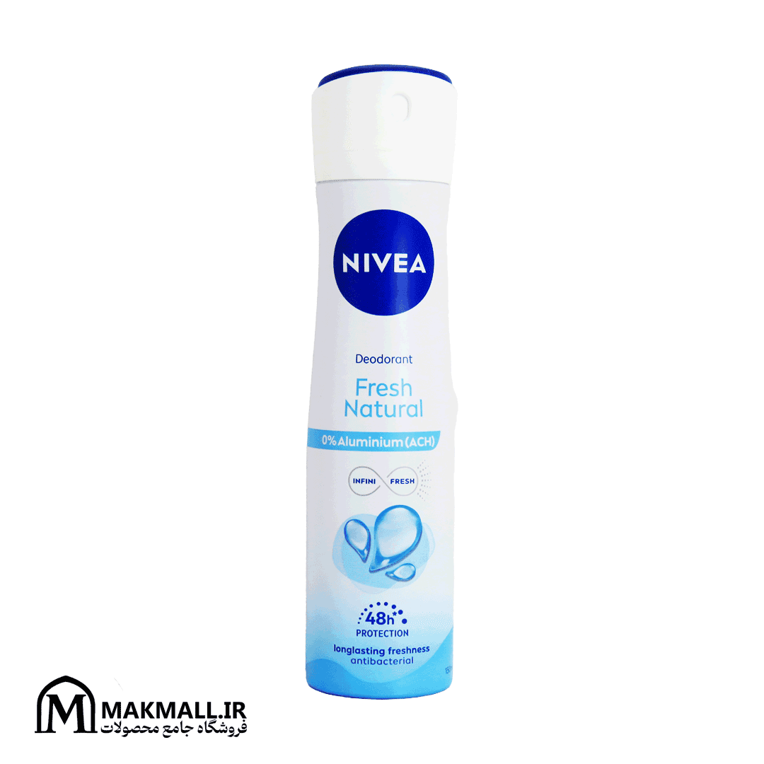 اسپری بدن نیوا فرش نچرال 48 ساعته 150 میل | NIVEA Fresh Natural Deodorant Spray 150ml — تصویر ۳