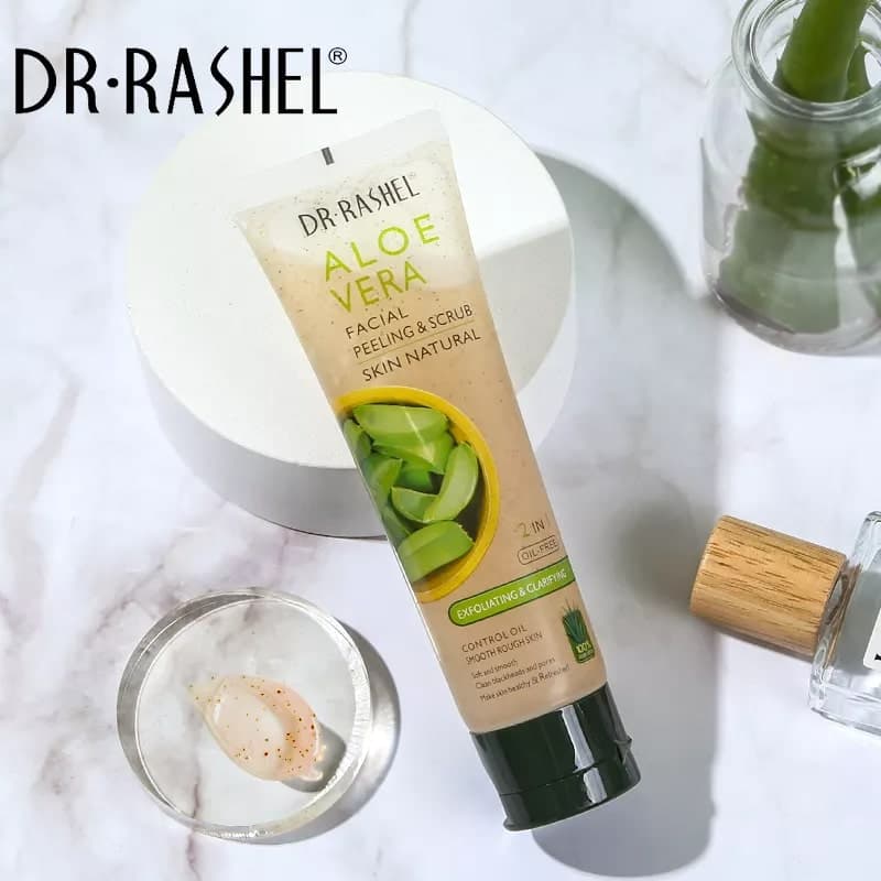اسکراب و پیلینگ صورت آلوورا دکتر راشل اورجینال 100گرم DR.RASHEL Aloe Vera Facial Peeling – Scrub — تصویر ۶