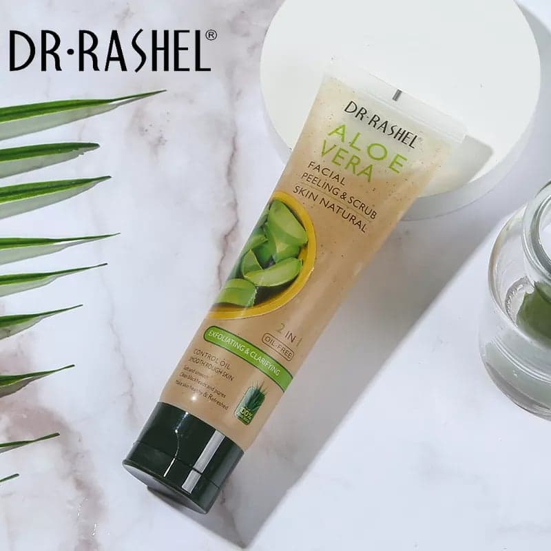 اسکراب و پیلینگ صورت آلوورا دکتر راشل اورجینال 100گرم DR.RASHEL Aloe Vera Facial Peeling – Scrub